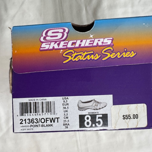 Skechers Women's 8.5 off white Point-Blank NWT - Picture 9 of 11